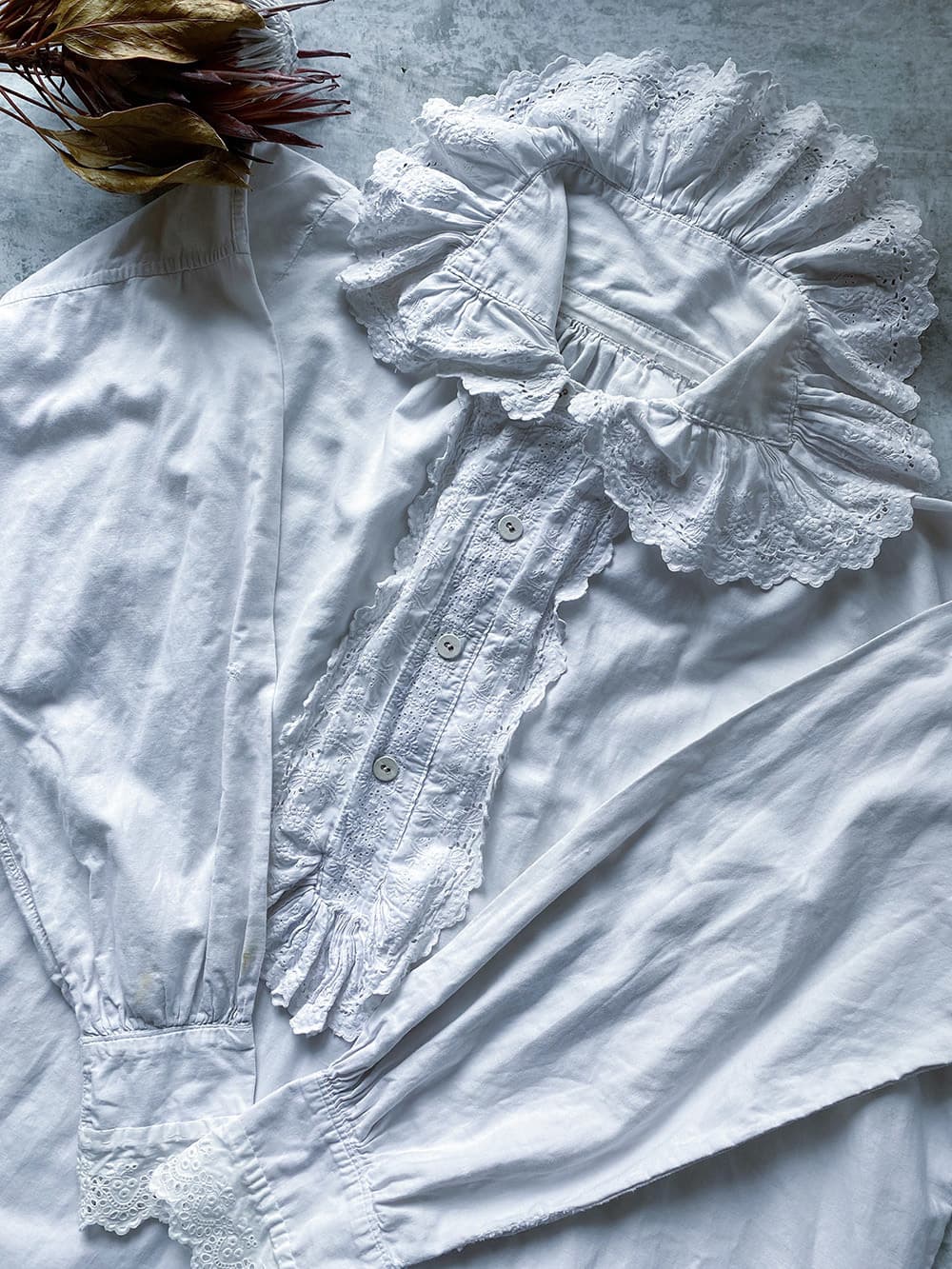 1900sフランスアンティークナイトドレス