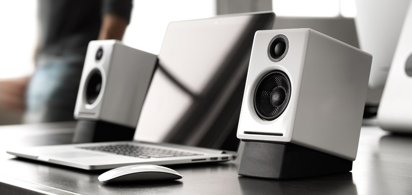 AudioEngine® A2+ Mini Powered Desktop Speakers, White