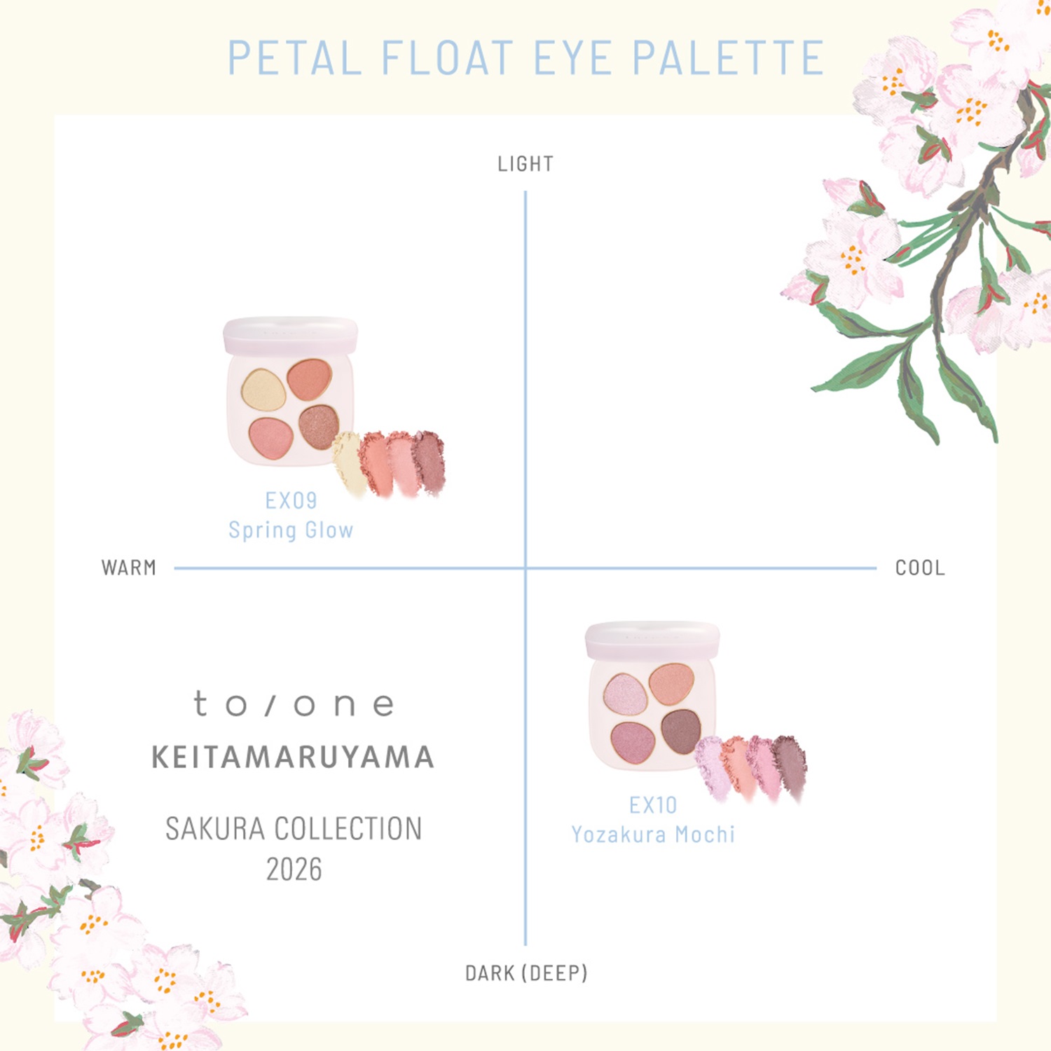 先行予約＞【to/one×KEITAMARUYAMA】2026 トーン サクラ デュオ［A,B