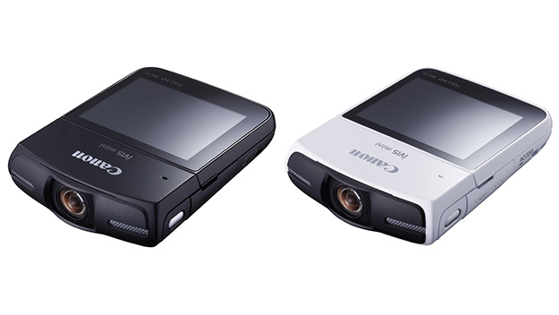 キヤノン、置き撮りや自分撮りに特化した小型ビデオカメラ「iVIS mini