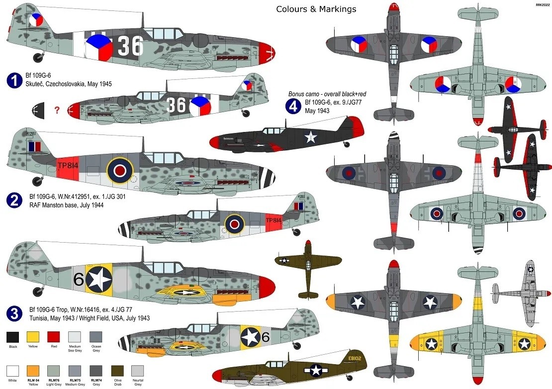 1/72 メッサーシュミット Bf109G-6 鹵獲機 - (株)ビーバーコーポレーション