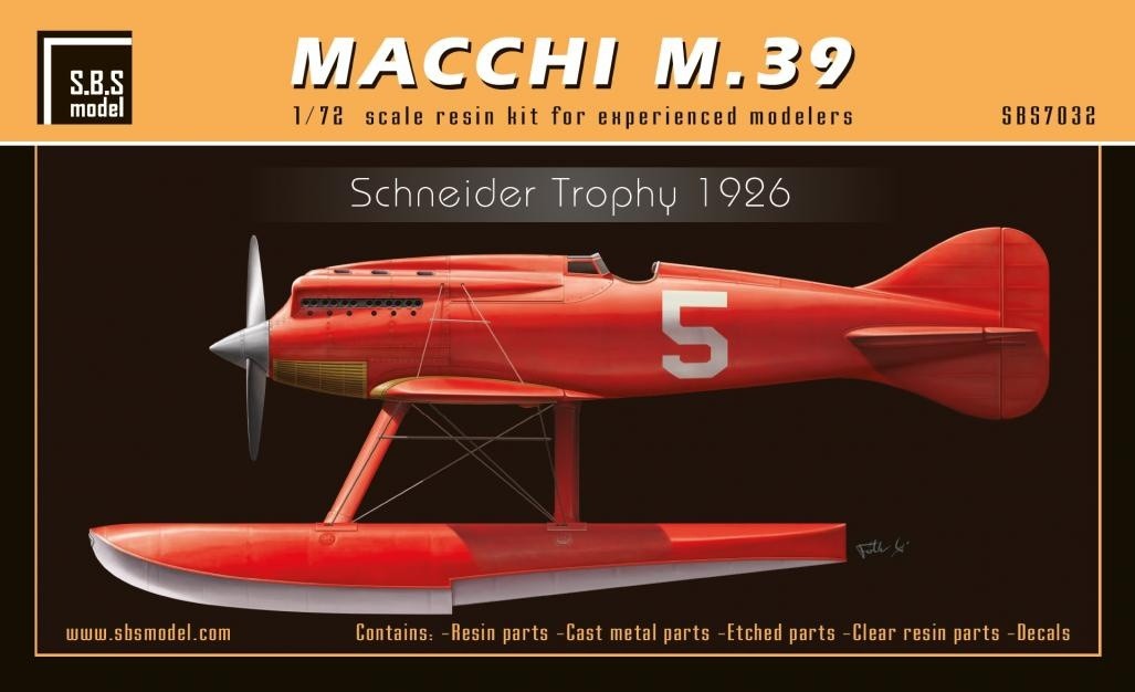 1/72 マッキ M.39 1926年 シュナイダー・トロフィー 優勝機 - (株