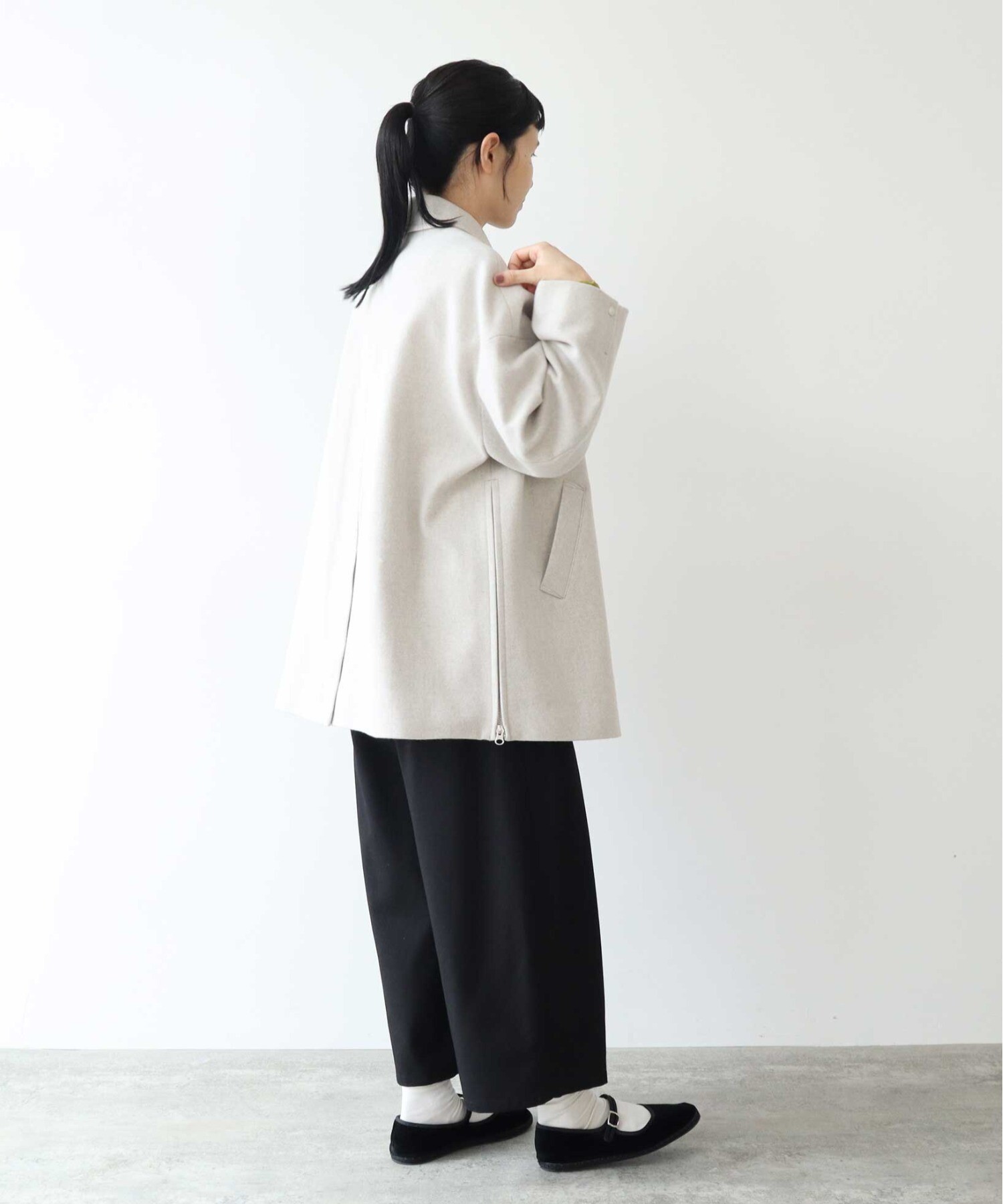 AMBIDEX Store ○ウールスーパー100 ミドルレングス ステンコート(F