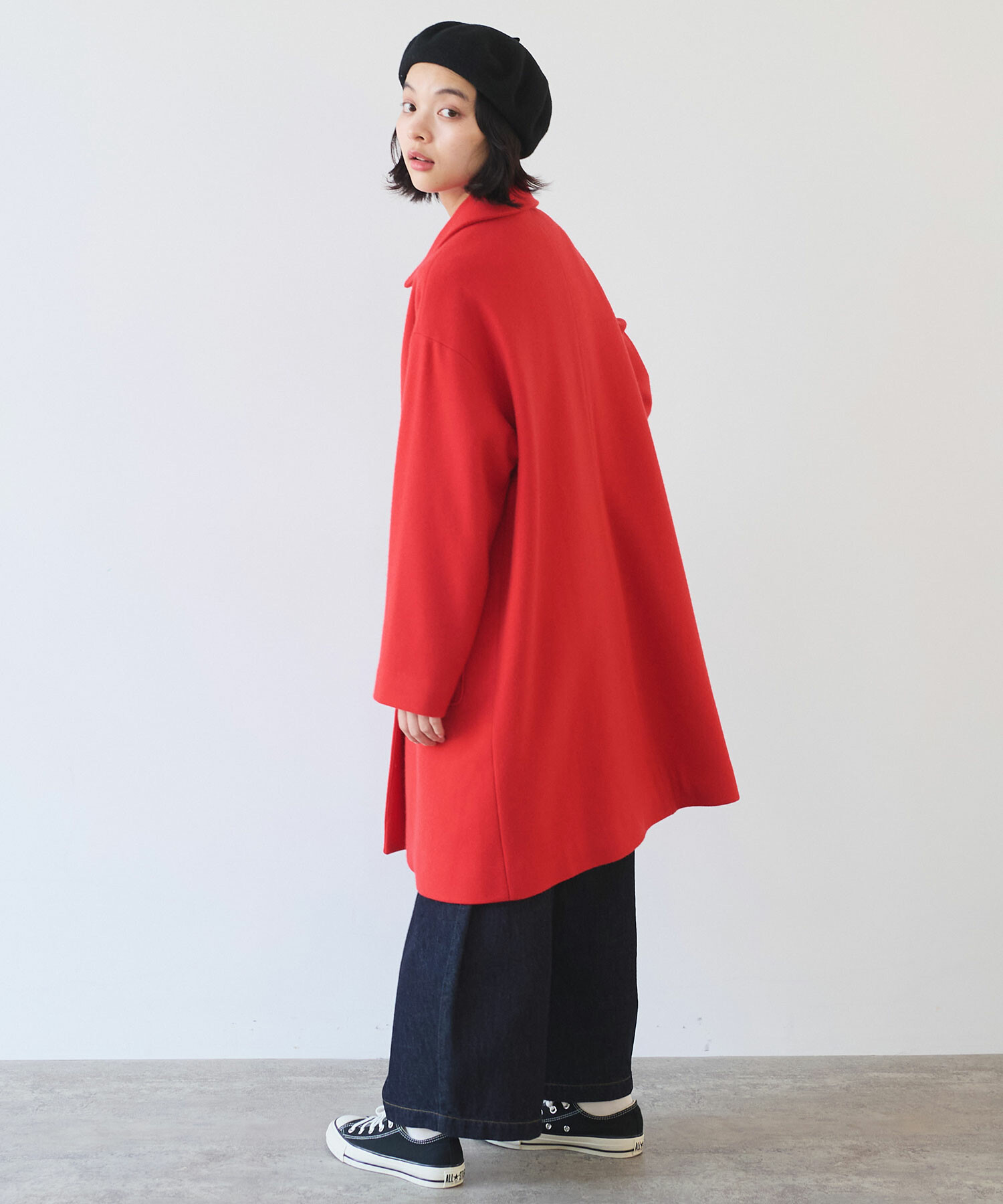 AMBIDEX Store △〇 super100 スイビ ステンカラーコート(F コン