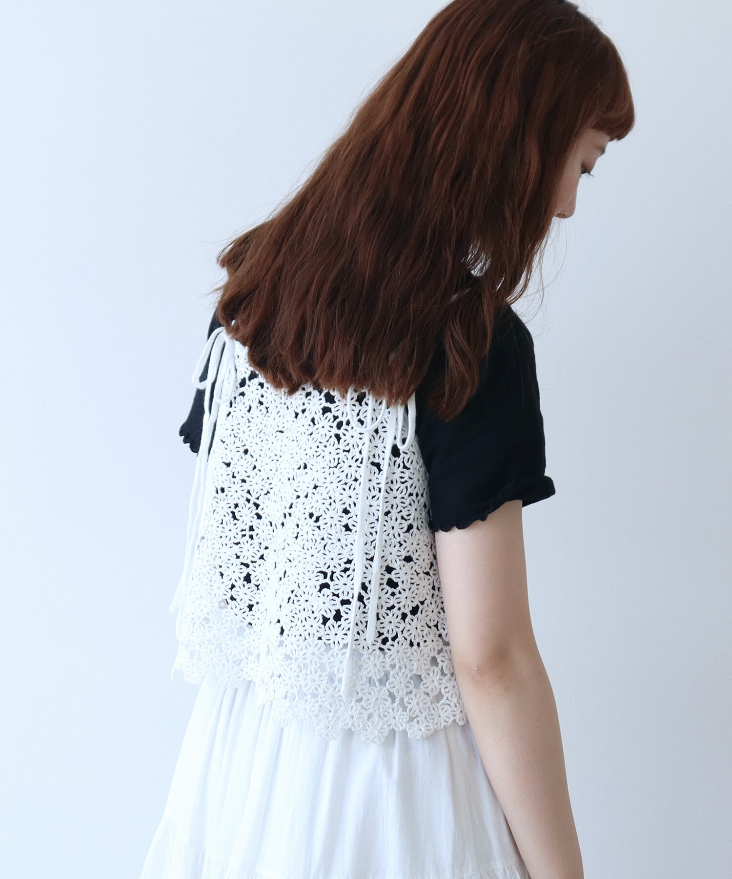 AMBIDEX Store 〇 おはな刺繍 キャミソール(F クロ): bulle de savon