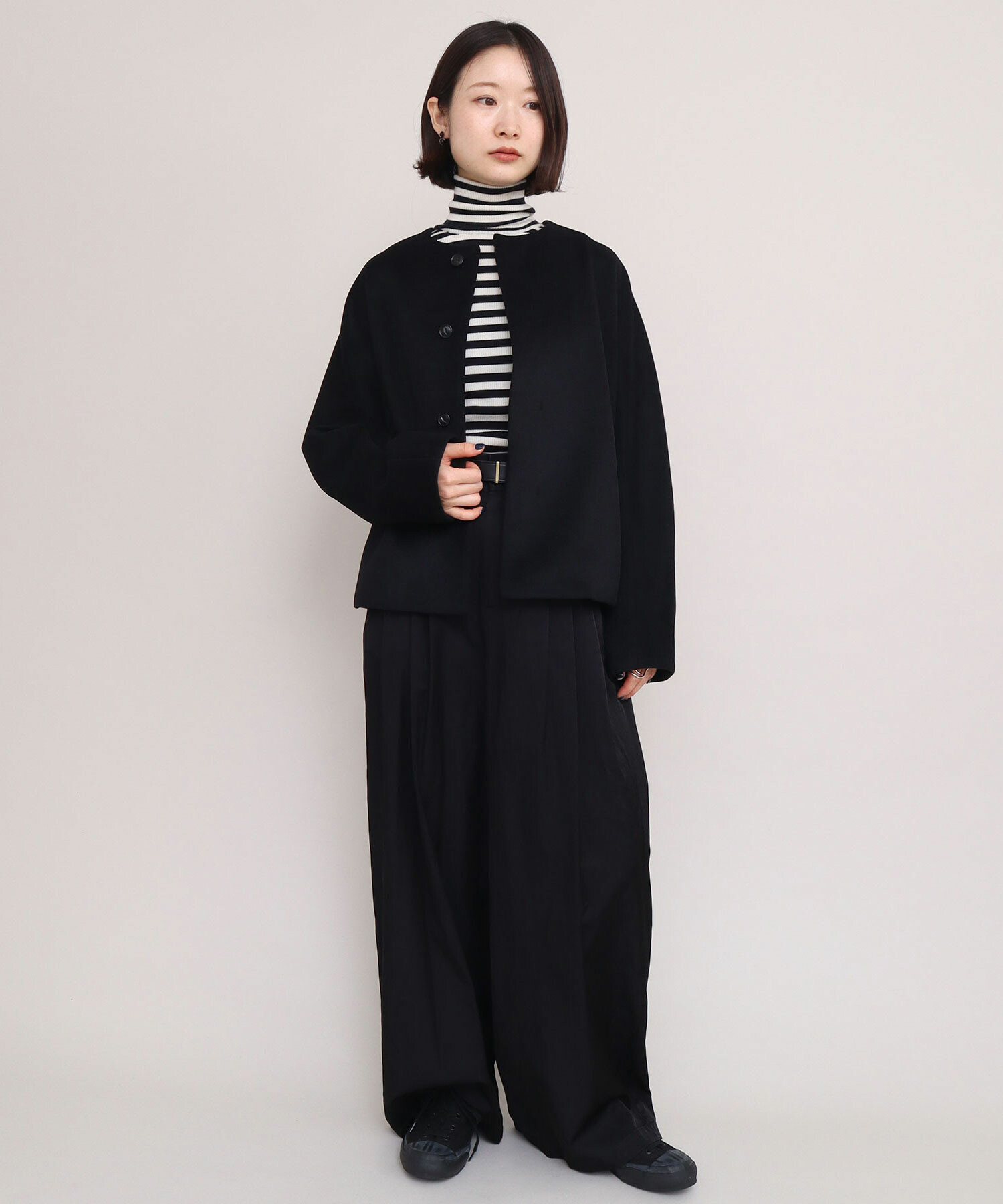 AMBIDEX Store 〇ウールメルトン / アンゴラ ショートコート(F アカ): iki