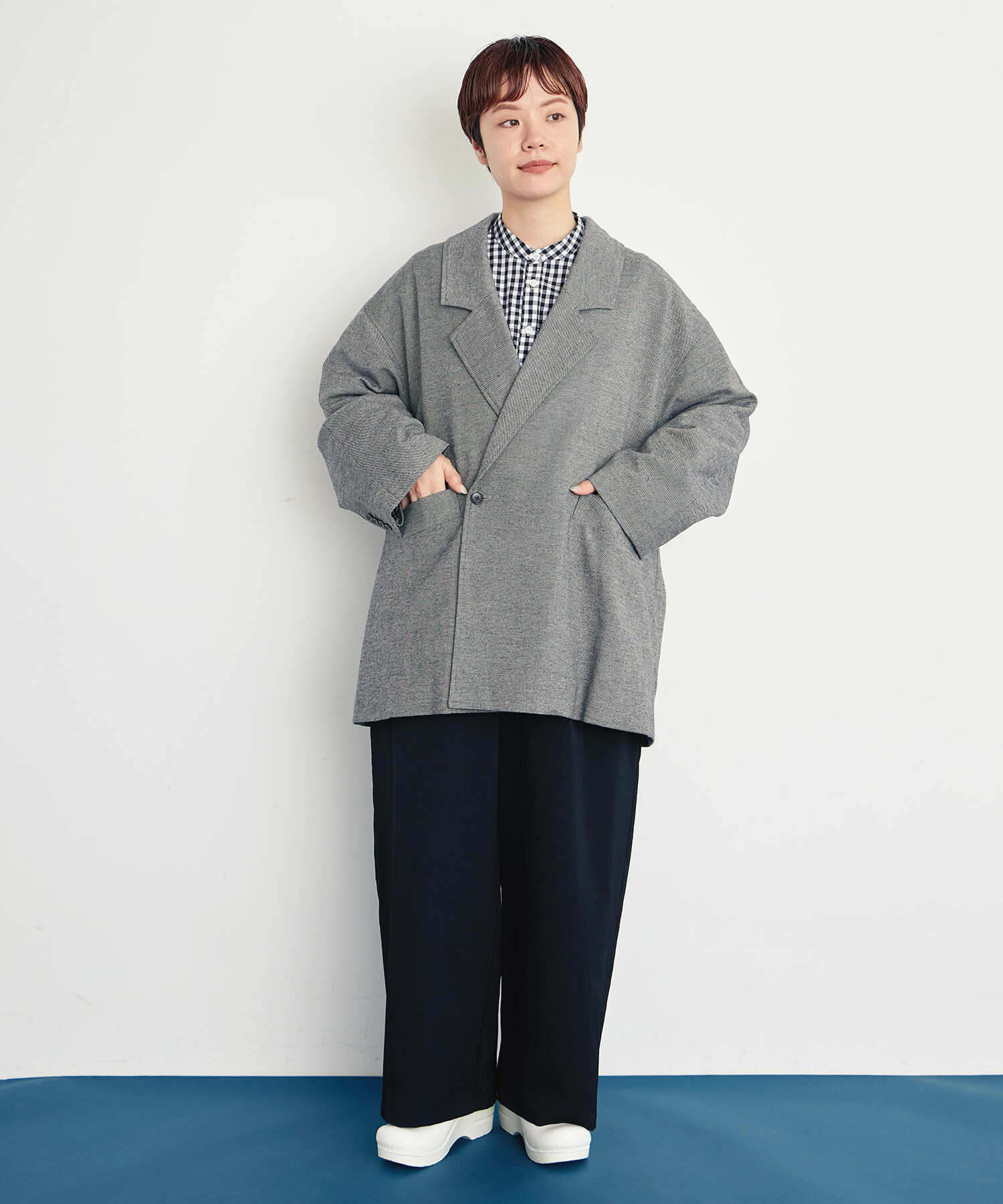 AMBIDEX Store ○POP TWEED PAPA W-ジャケット(F NAVY): buoybuoy