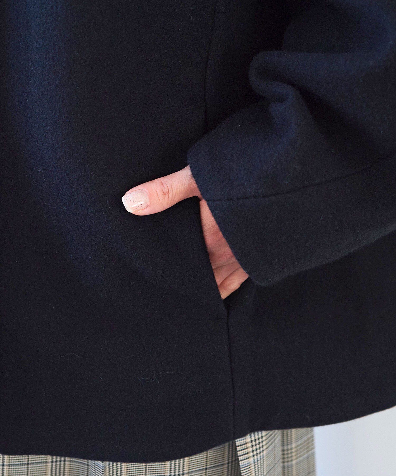 AMBIDEX Store ○ウールsuper100 middle length cocoonコート(F グレー