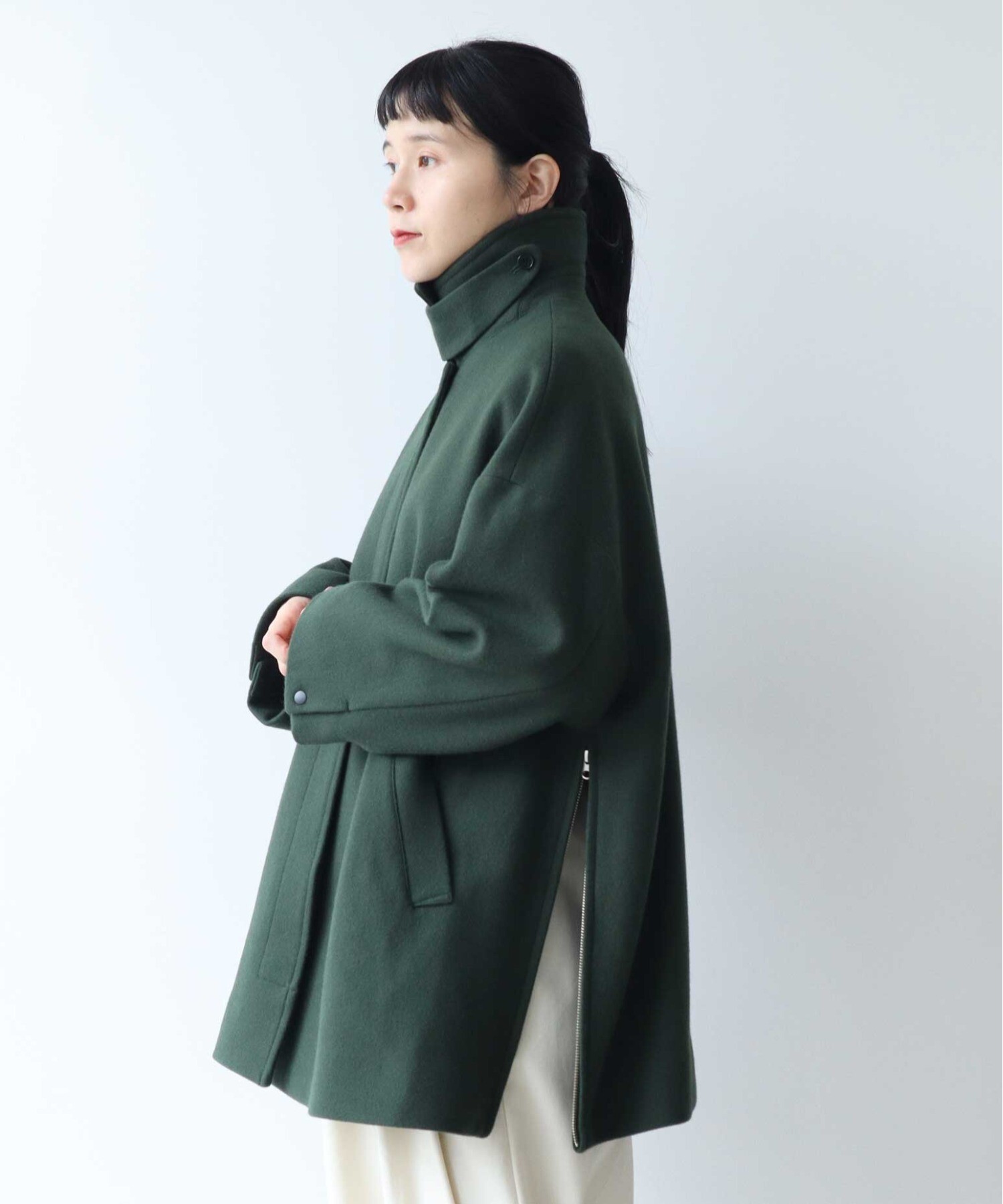 AMBIDEX Store ○ウールスーパー100 ミドルレングス ステンコート(F