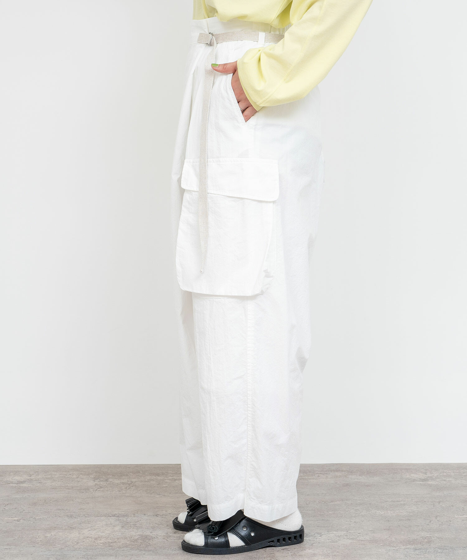 AMBIDEX Store △ORGANIC LIP-STOP RAP パンツ(F WHITE): buoybuoy