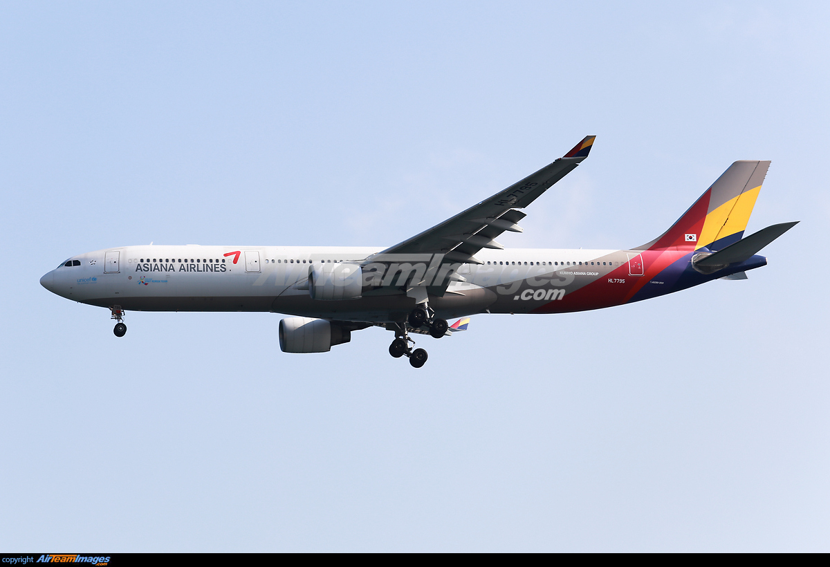アシアナ航空 A330-323 Airlinertags 特殊パーツ アシアナ航空 A330
