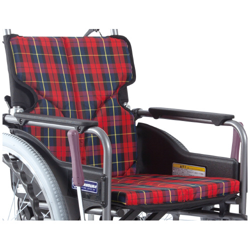 非課税)自走型車いす 中高床 赤チェック | 車いす | 介護用品・福祉