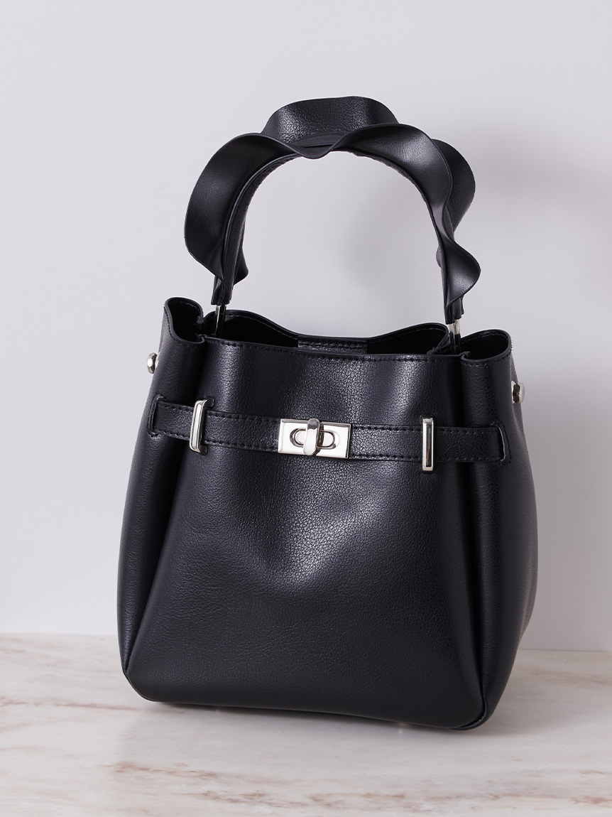 ベルトデザインフリルワンハンドルバッグ(ハンドバッグ)｜BAGS（バッグ