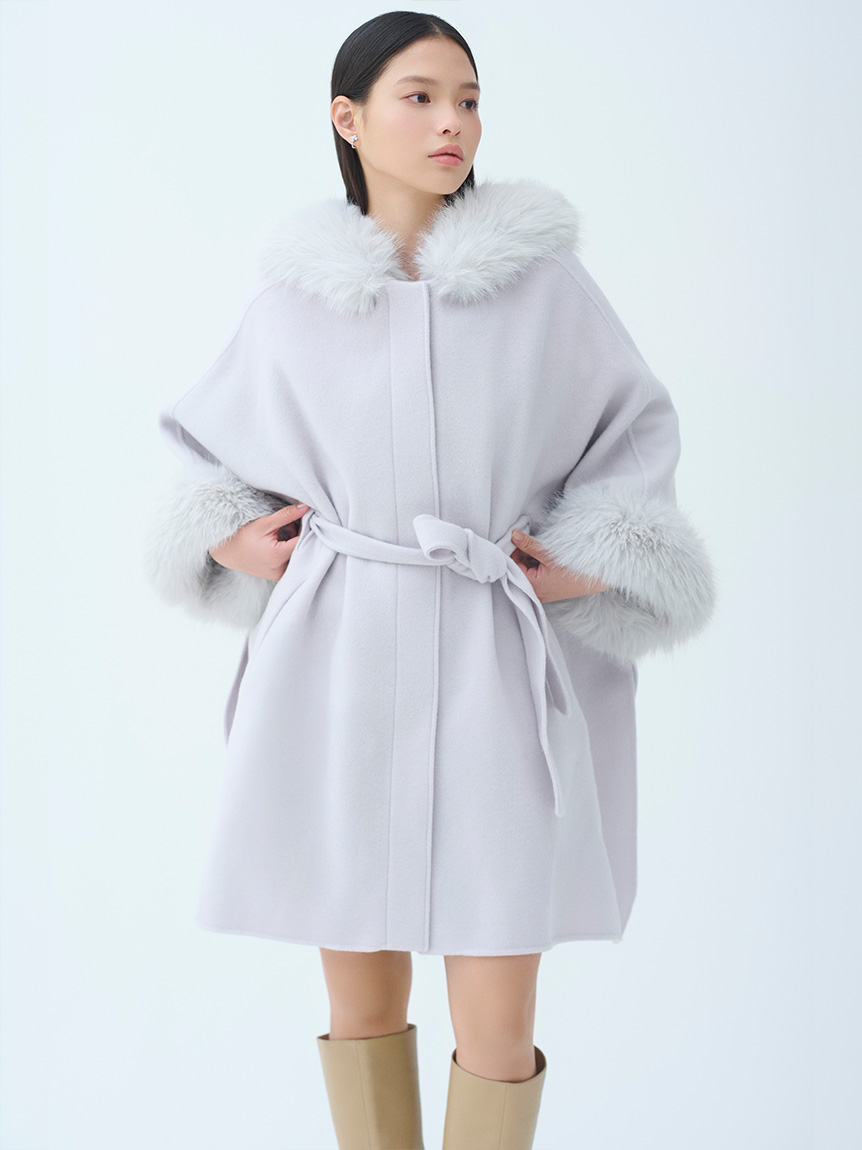 ファーポンチョコート(コート)｜OUTER（アウター）｜CELFORD（セル