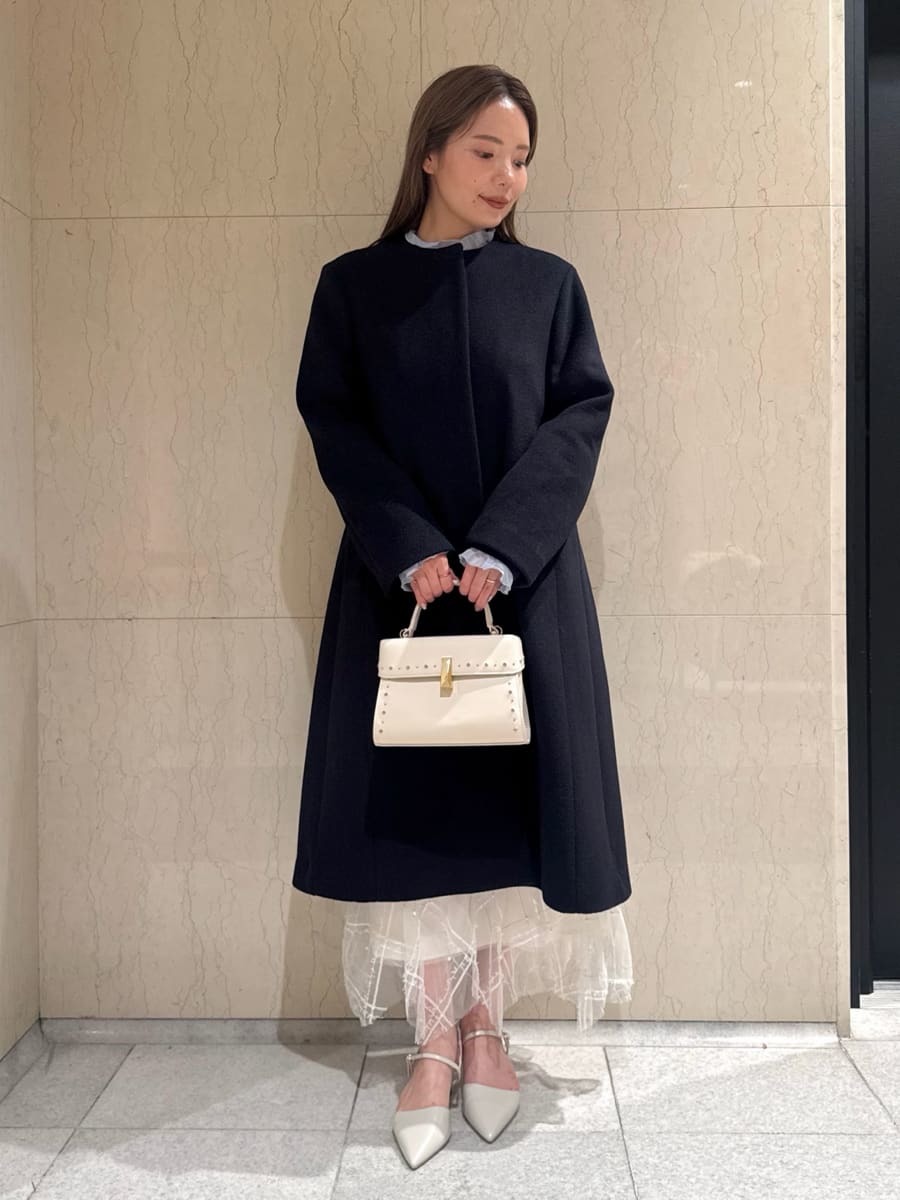 カシミヤ混ノーカラーコート(コート)｜OUTER（アウター）｜CELFORD