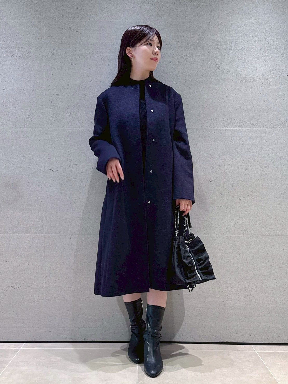 カシミヤ混ノーカラーコート(コート)｜OUTER（アウター）｜CELFORD