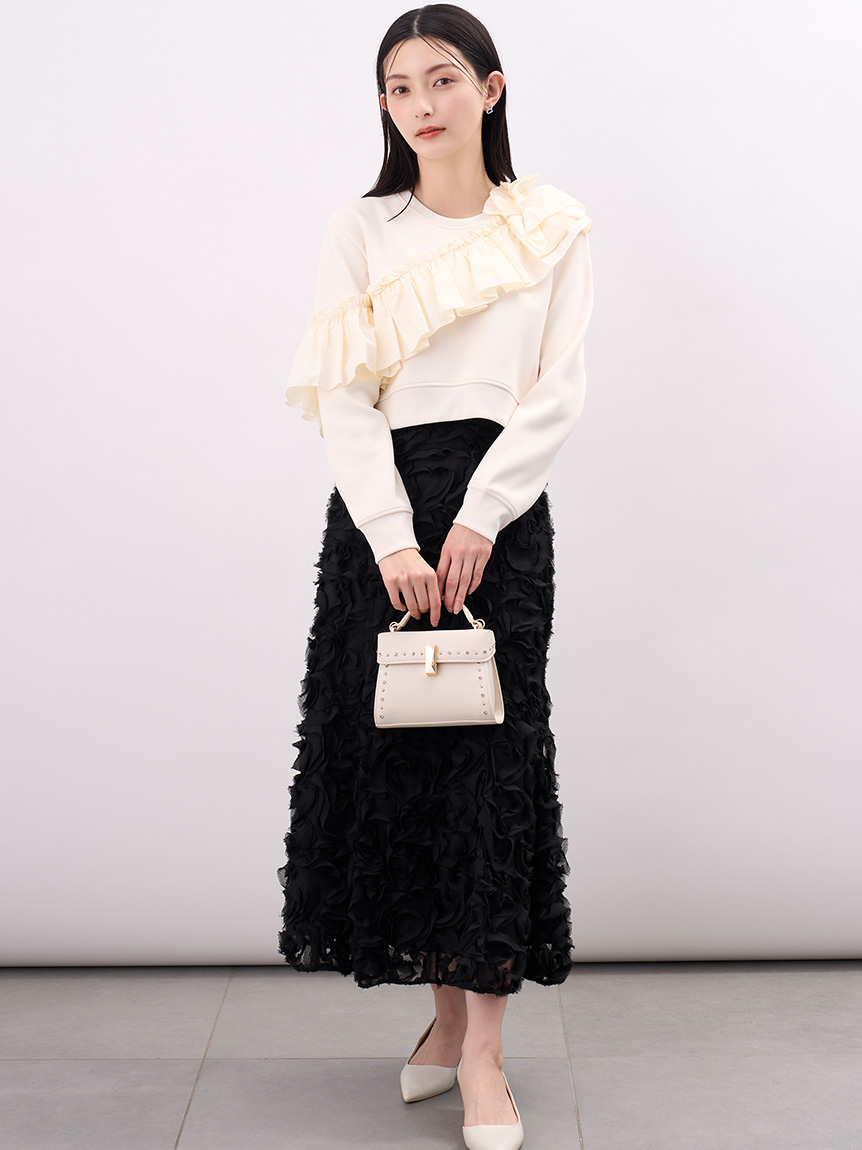 HANAE MORI×CELFORDコラボ】ハート刺繍スカート(SKIRT（スカート