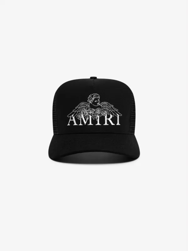 AMIRI REAPER TRUCKER HAT - BLACK / RED | Parallel