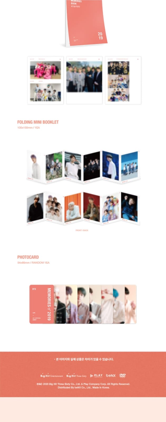 BTS Memories 2019 Oficial - Álbum Importado e Lacrado