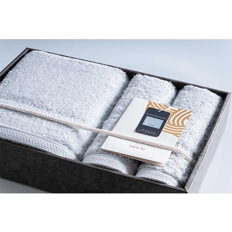 今治タオル sara-la「礼-rei-」バスタオル1枚 フェイスタオル2枚