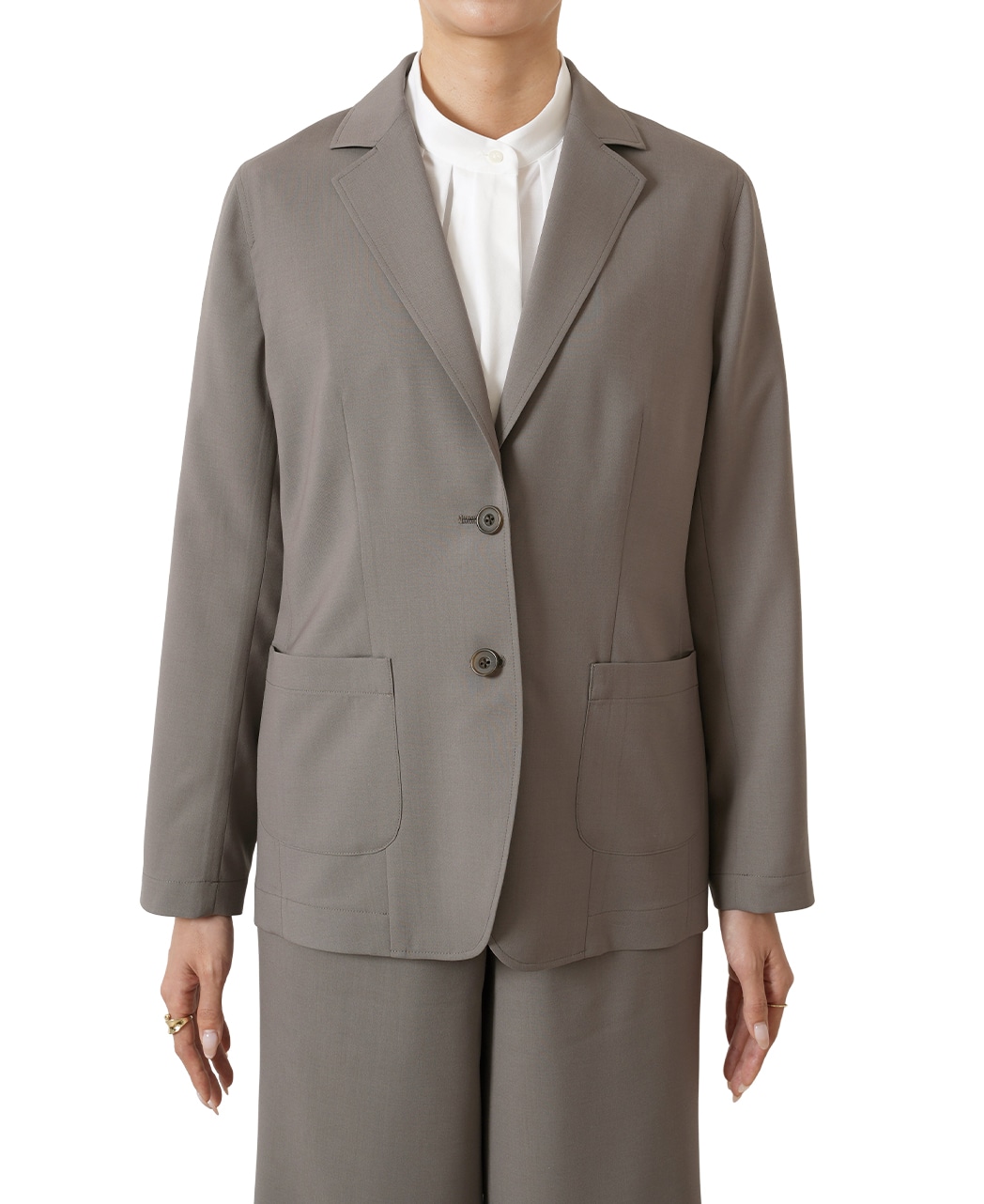 テーラードジャケット(36サイズ ブラウン系): レディース｜メーカーズ