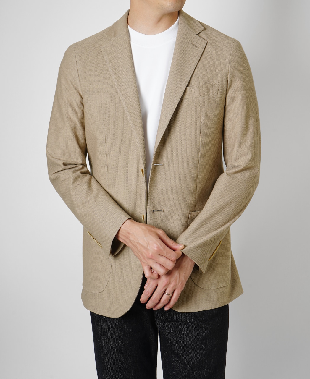 ストレッチジャケット(44 ベージュ系): メンズ｜メーカーズシャツ鎌倉