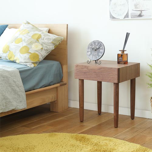 旭川家具 cosine コサイン ドロワーナイトテーブル 国産家具 無垢