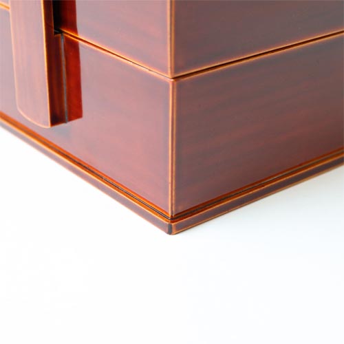 飛騨春慶 福壽漆器店 手提三段重 伝統工芸品 木製 お重箱 | MUKU工房