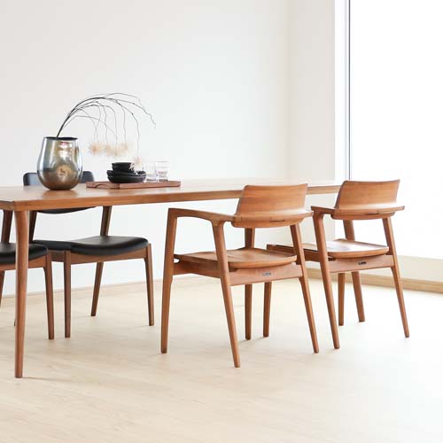 徳島家具 Fuji furniture 冨士ファニチア koti コティ アームチェア 板