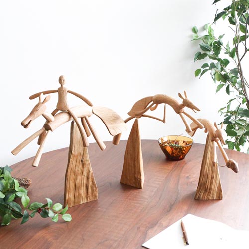 旭川クラフト 早見賢二 アニマロベー 国産クラフト 木製 オブジェ