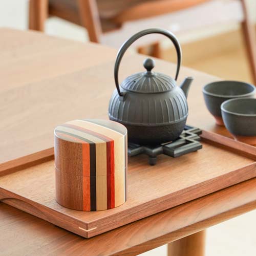 箱根寄木細工 露木木工所 tsuyuki キャニスター 国産クラフト 木製