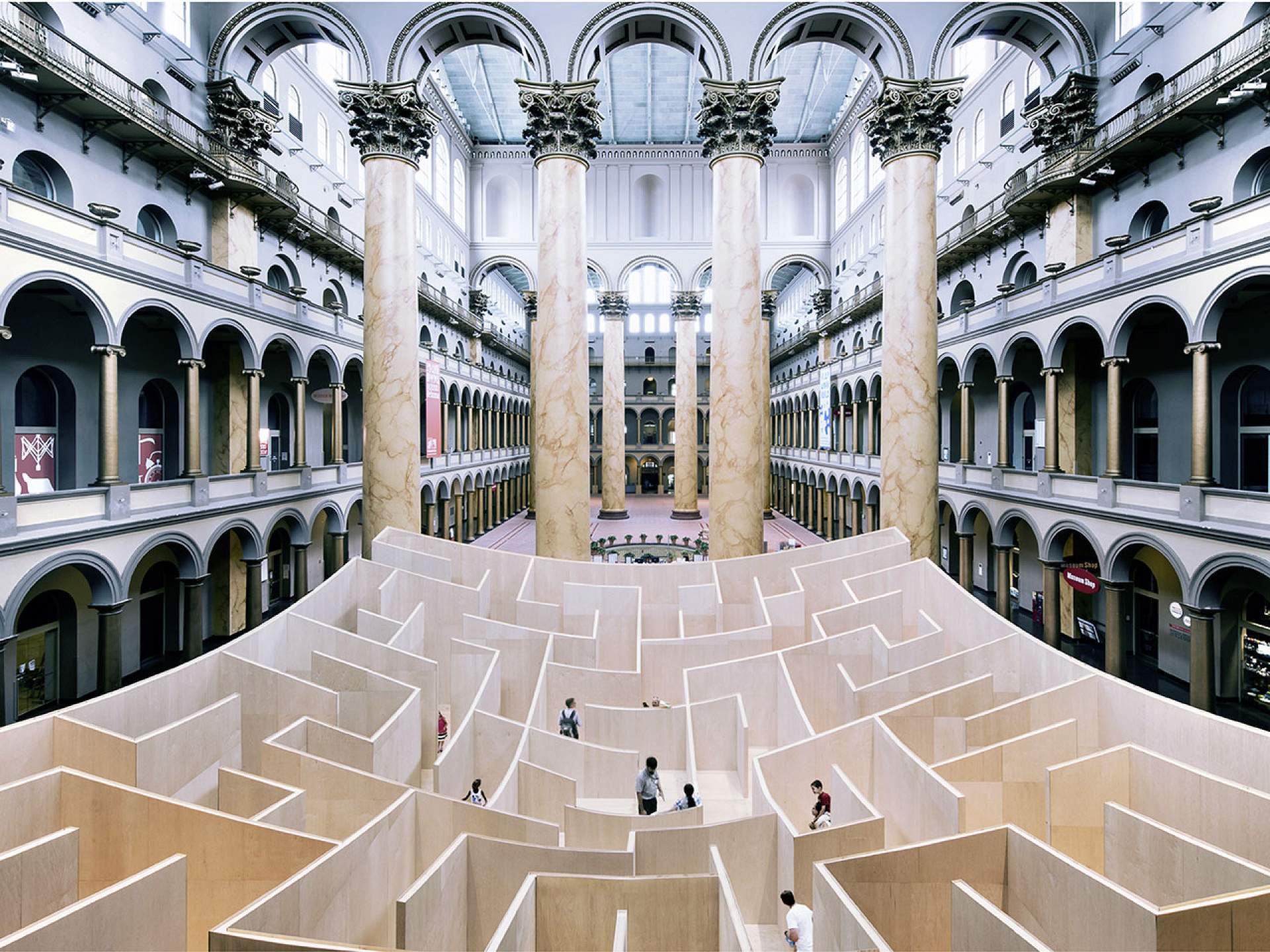 Frameweb | Bjarke Ingels Group crafts a concave labyrinthian landscape