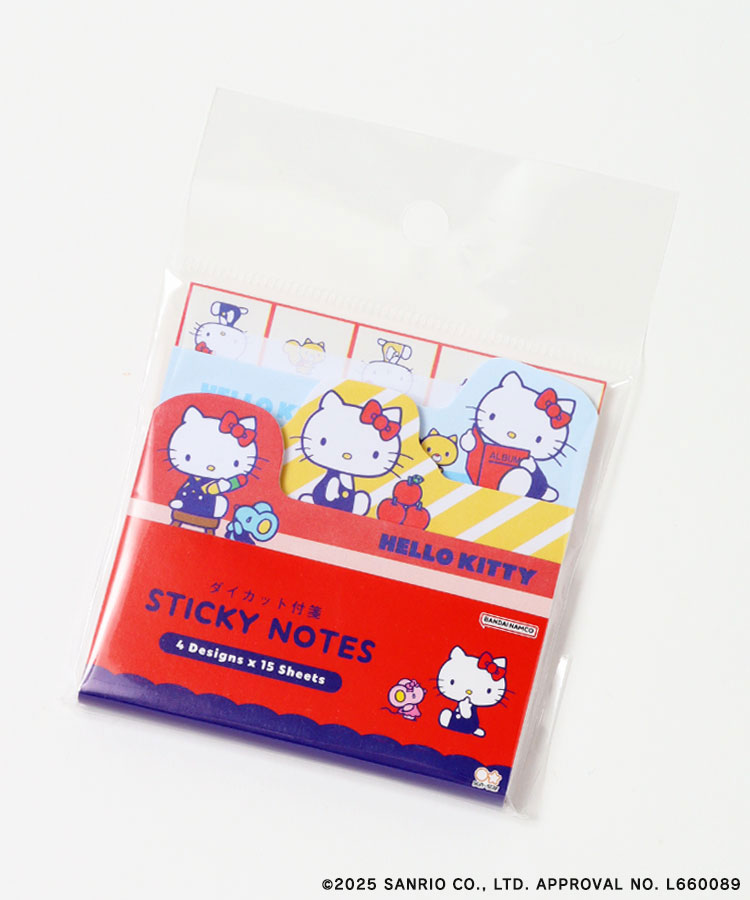 レトロサンリオキャラクターズダイカットブロック付箋 付箋 ふせん