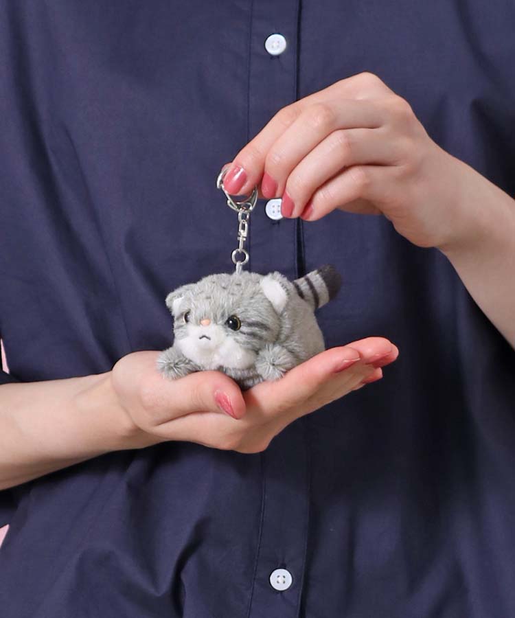マヌルぽちゃキーホルダー キャラクター グッズ ぬいぐるみ