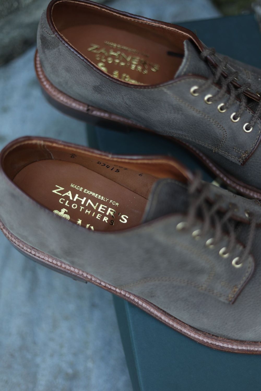 Alden x Zahner's Clothiers Clay Nubuck Plain Toe Dover