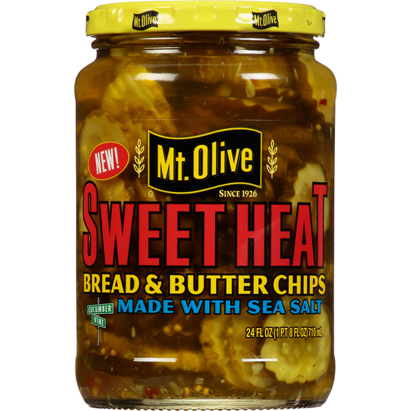 Mt. Olive Sweet Heat Bread & Butter Pickle Chips Same-Day Delivery