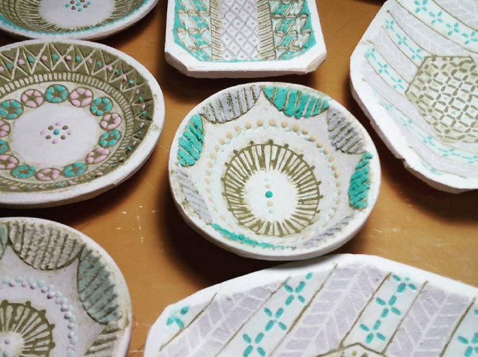 八角形浅鉢 水色 竹中悠記さん 八角形浅鉢 水色 竹中悠記さん 工芸品