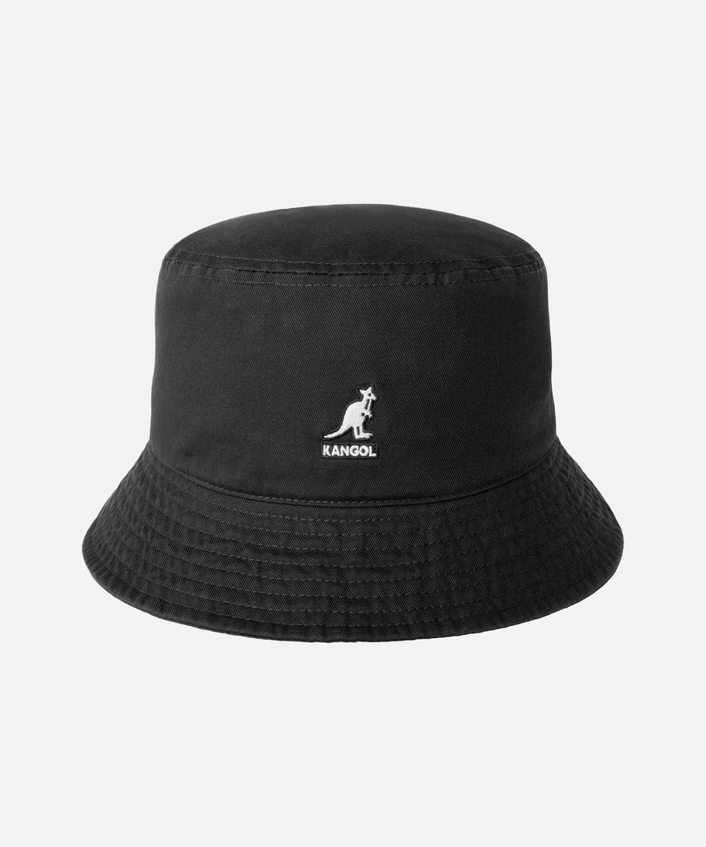WASHED BUCKET | S(06) BLACK (01) | BUCKET | ハット | ｜帽子通販