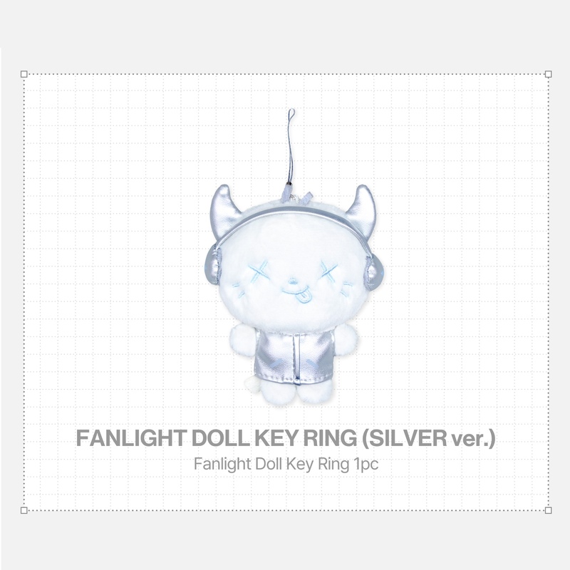 FANLIGHT DOLL KEY RING [SILVER ver.] | SMTOWN OFFICIAL ONLINE STORE