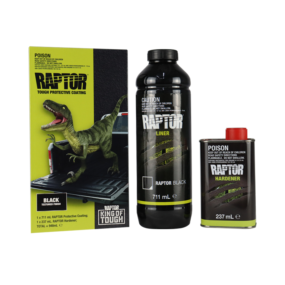 U-POL Raptor Tough Protective Coating 1L Kit Black | eBay