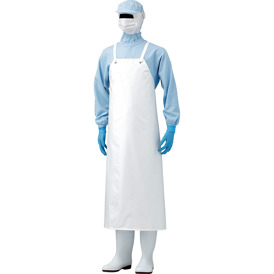 ウレタン胸付きエプロン ハトメ付 FIU－200B 90×116cm