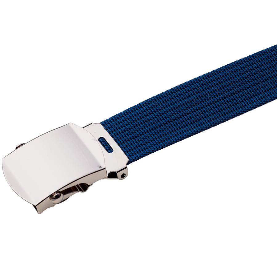 作業用ベルト カラフルベルト金属バックル ネイビー 120cm