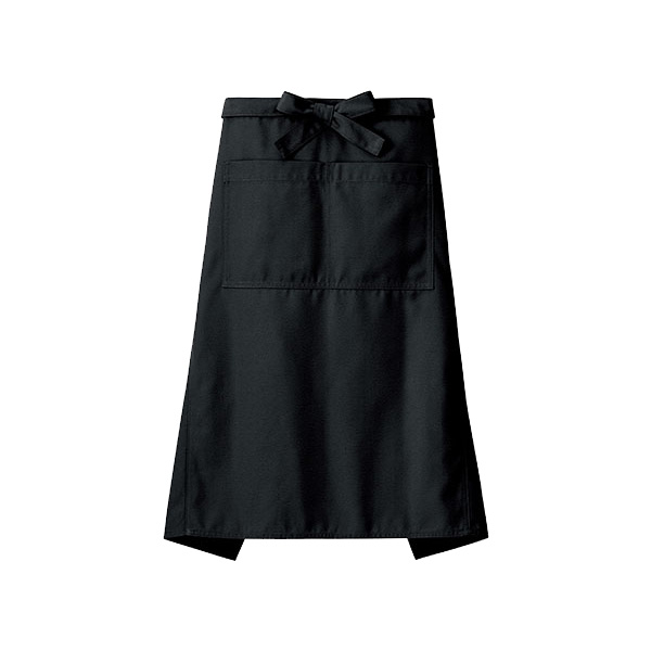 サロンエプロン FK7160－16 ブラック| 作業服・作業着