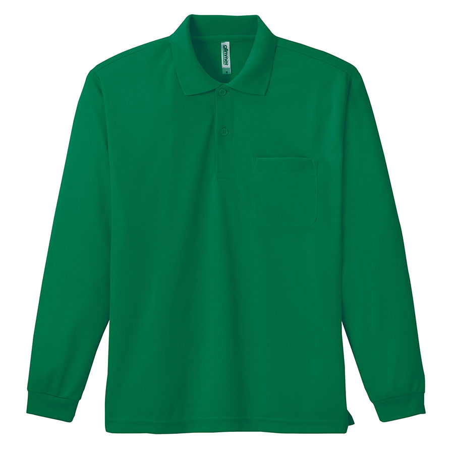 ドライ長袖ポロシャツ ポケット付き 00335－ALP 025