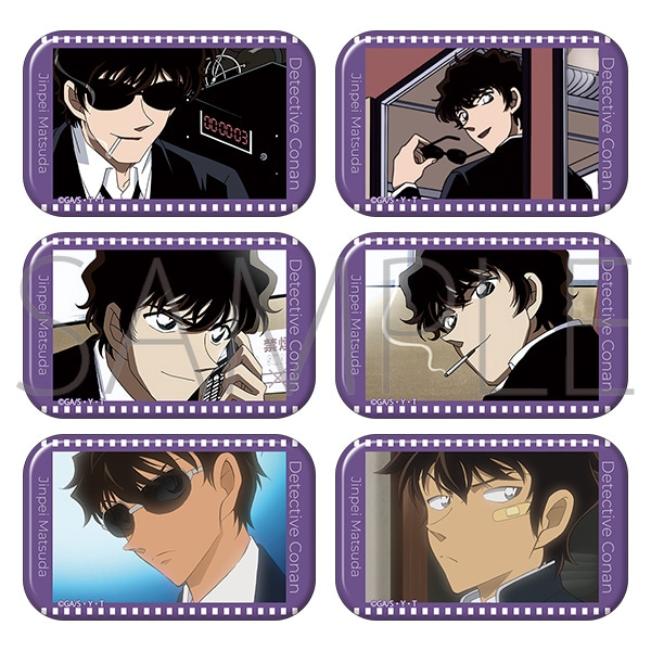 名探偵コナン スクエア缶バッジコレクション／松田陣平ver.: キャラ