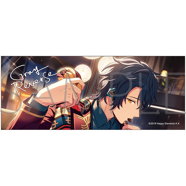 エリオスライジングヒーローズ フェイスタオル／グレイ・リヴァース