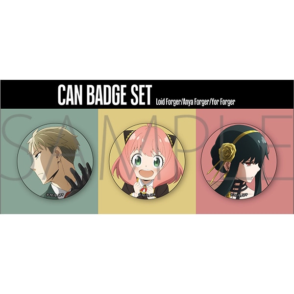 WIT×CLW アニメSPY×FAMILY SHOP 缶バッジセット ショップビジュアル