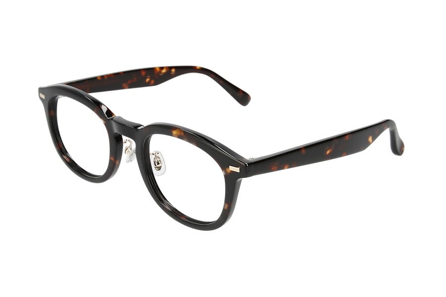 丸みのある太めのプラスチックフレーム/黒縁メガネ/CLASSIC（ZA221005