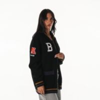 The Wild Collective Women's Baltimore Ravens Black Front-Zip