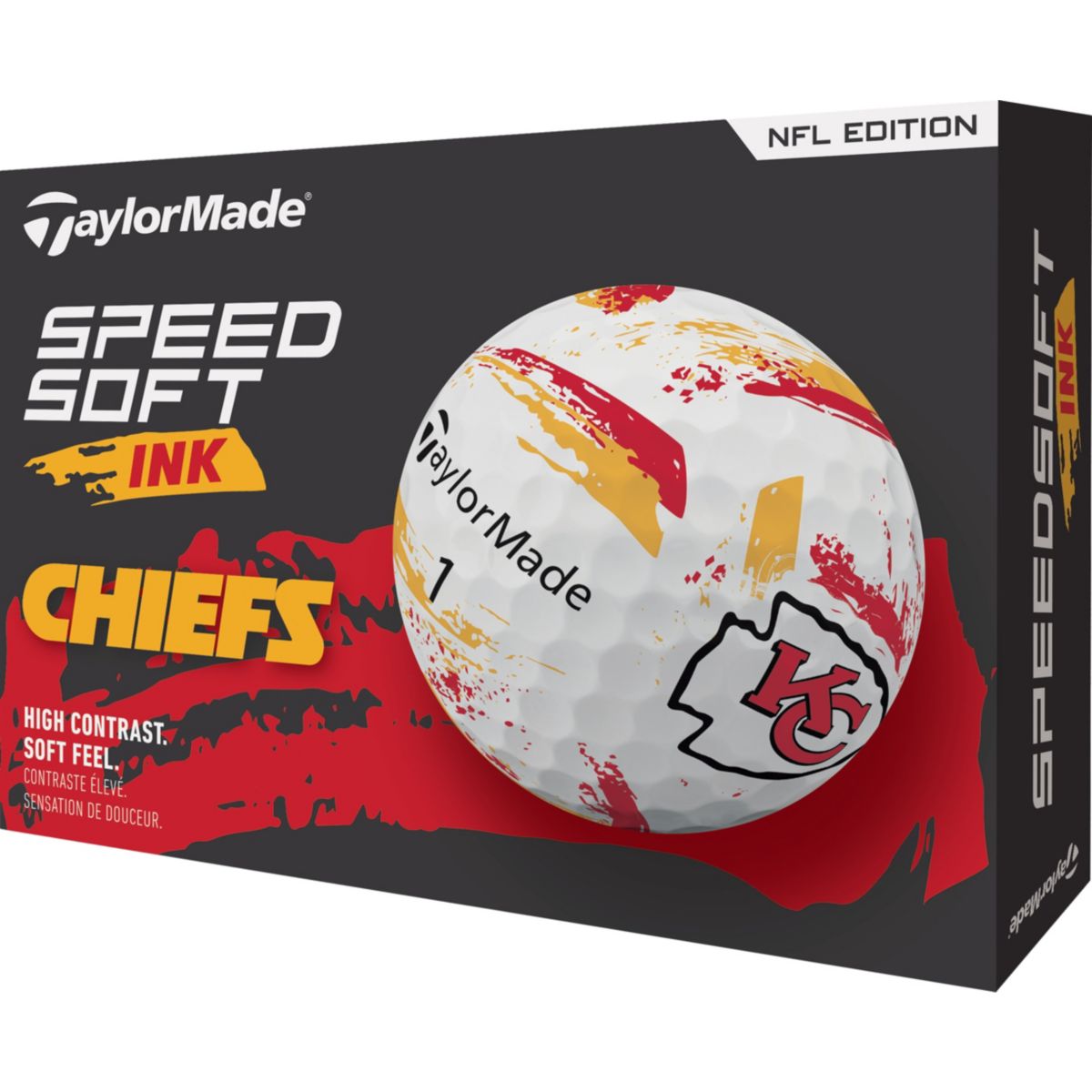 TaylorMade 2025 SpeedSoft Ink San Francisco 49ers Golf Balls